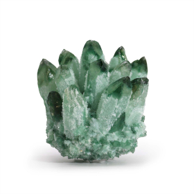 Ručne Vyrobený Prírodný Kremeň - Zelený Duchovný Kremeň (približne 250-300 g, 8 cm)