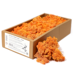 Dekoračný Islandský Mach - Oranžový - 635g