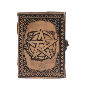 Pentagram - Ezoterický Zápisník – Antická Sivá – 200 strán – 17,5x12,5x3cm